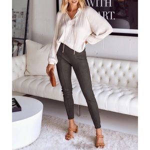 Spanx Faux Suede Leggings in Color Chocolate